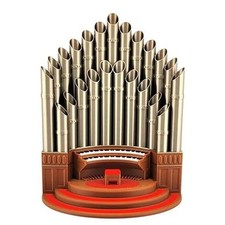 Portapenne forma organo a - portapenne, di