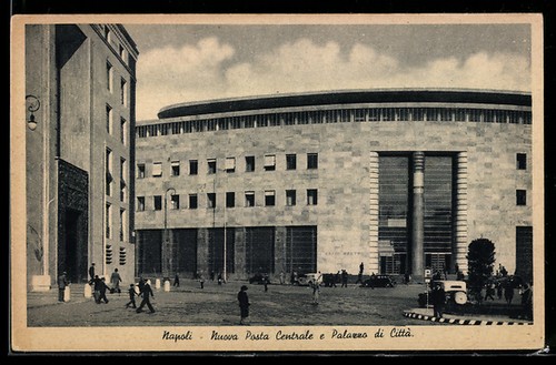 Cartolina napoli nuova posta - cartolina,