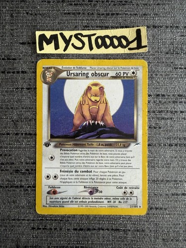 Carte pokémon ursaring obscur - carte,