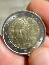 2 EURO MONETA MARIA MONTESSORI ERRORE DI CONIO RARA DA COLLEZIONE