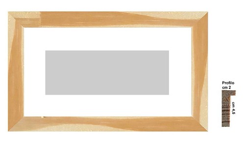 Cornice legno grezzo a - cornice,