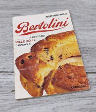 RICETTARIO BERTOLINI OMAGGIO VINTAGE 1975 LIEVITO MARIA ROSA RICETTE DOLCI