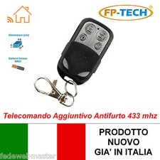 TELECOMANDO UNIVERSALE SUPPLEMENTARE PER  ALLARME ANTIFURTO WIRELESS GSM 433,92