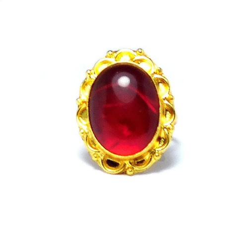 Anelli onice rossa placcati - in,