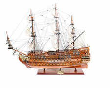 GALEONE SAN FELIPE VELIERO MODELLINO in LEGNO 75 Cm VASCELLO LUSSO GIà MONTATO !