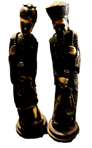 Statuette avorio divinita - d'avorio, divinita'