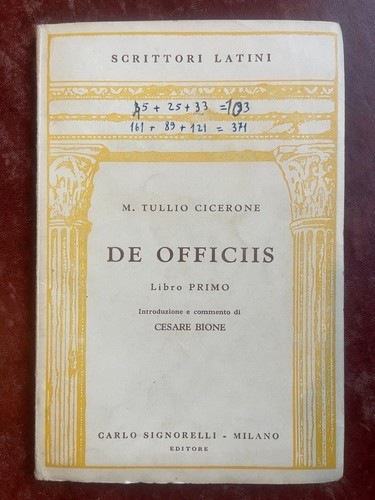 Cicerone officiis libro - cicerone,