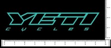 Adesivo Yeti Cycles 9" x 1,8"