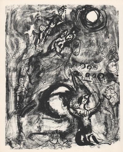 Marc chagall pagliaccio con - pagliaccio,