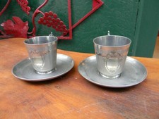 Tazze Argento Placcato Metallo