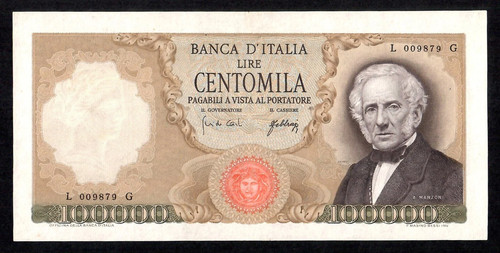 100000 lire alessandro manzoni - 100000,
