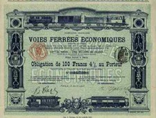 Compagnie Française Voies Ferrées Économiques 1903 Parigi Jarrie Roubaix Saumur #