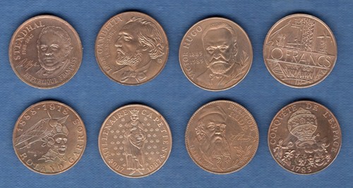 Lot pièces francs - lot, 8
