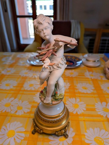 Statua putto porcellana cpn - in,