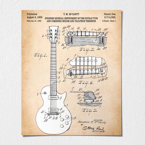 Chitarra wall art decorazioni - chitarra, art,