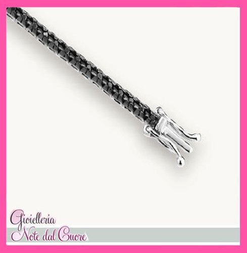 Bracciale tennis oro bianco - in,