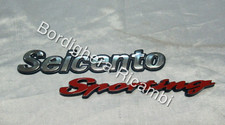 SCRITTA SIGLA STEMMA LOGO BADGE SCRIPT BAULE FIAT SEICENTO 600 SPORTING NUOVA