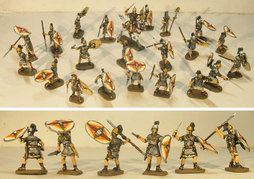 Roman legionaries painted - roman,