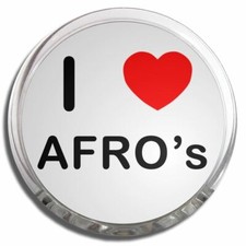 Afros I Love Heart Memo Fridge