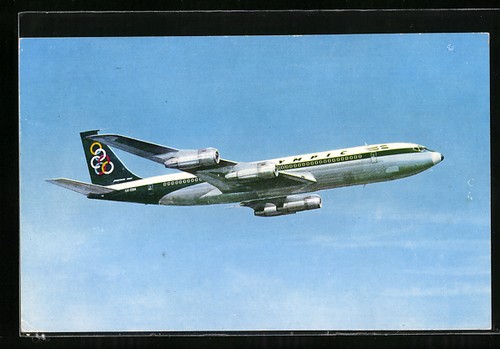 Cartolina aereo boeing 707 - boeing, 707-320