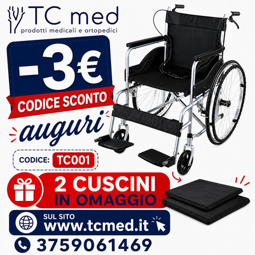 Sedia rotelle pieghevole - a,