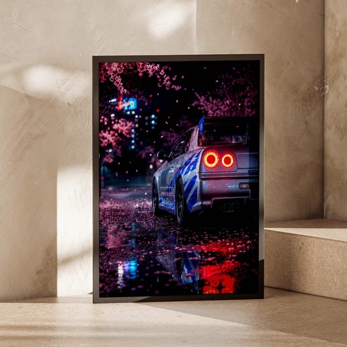 Poster nissan skyline r34 - poster,