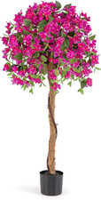 Albero Di Azalea Artificiale Da 135 CM, Pianta Finta in Vaso Con 576 Fiori, 288 