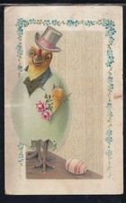 Postcard happy easter chick - happy,