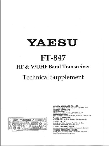 Yaesu 847 ricetrasmettitore - ft-847,