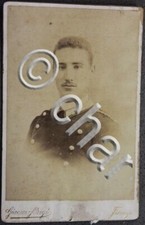 Fotografia d'epoca albumina Brogi Firenze - militaria ufficiale uniforme 1880