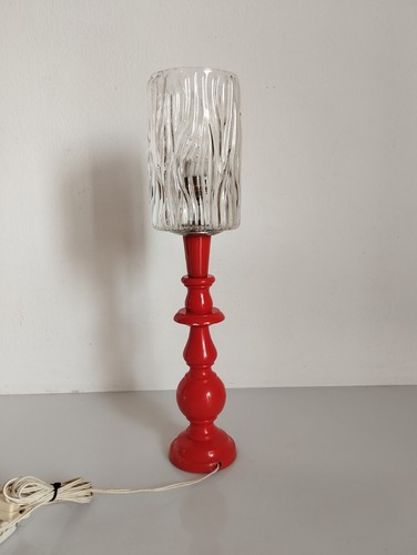 Lampada tavolo legno e - tavolo,