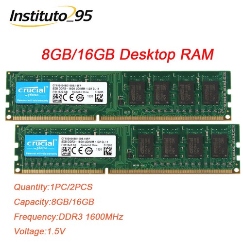 Udimm crucial gb ddr3 - 16,