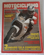 Motociclismo 4 1986 - Cagiva Elefant 2 - Gilera Hawk - Honda VFR 750 F