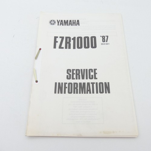 Yamaha fzr 1000 service - yamaha,