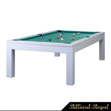 Pool Tavolo da Biliardo Modello Olivia Bianco 8 Ft. Incl. Piastra