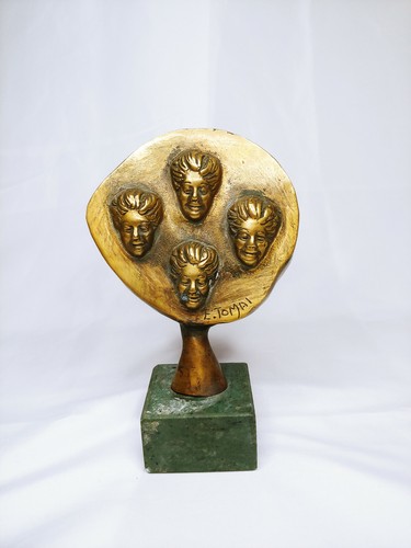 Ennio tomai scultura bronzo - tomai,