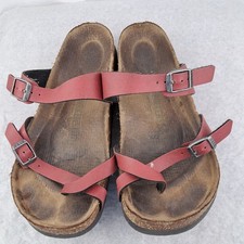 Sandali Birkenstock colore rosso numero 39 da donna