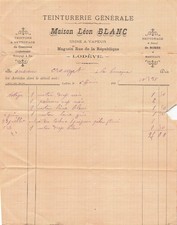 VIEUX PAPIER FACTURE MAISON