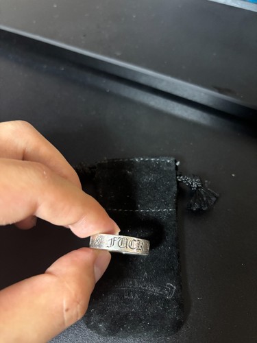 Anello cuori cromati k - f**k, you