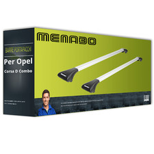 Barre portatutto alluminio adatto per Opel Corsa D Combo Tipo X12 Menabo Ariete