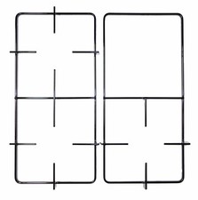 Kit 2 Griglie per Cucina Piano Cottura STAR 3 Fuochi + Piastra Elettrica