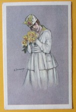Cartolina d'epoca donna -