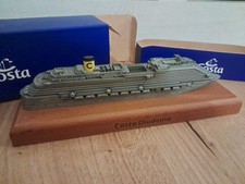 Modellino Nave da Crociera  Costa Diadema su base in legno