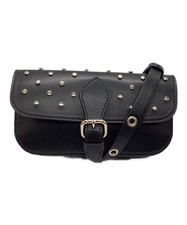 Borsa a tracolla RED VALENTINO borsa in pelle nera autentica