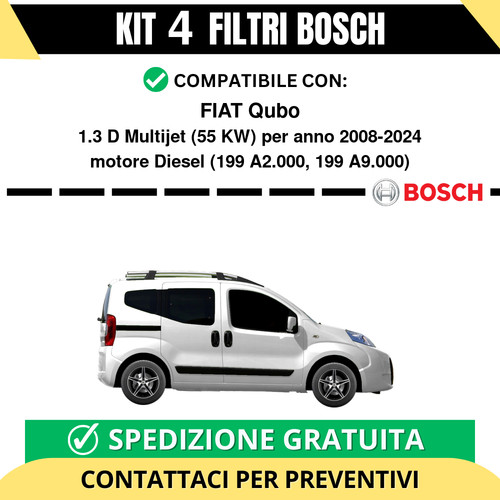 Kit bosch filtri tagliando - filtri,
