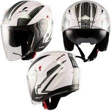 Moto Casco Jet Scooter Doppia