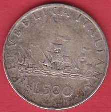 R* ITALIA 500 LIRE ARGENTO