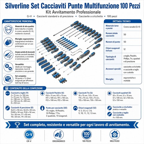 Silverline set cacciaviti - silverline,
