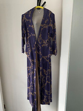 Vestito donna Etro Vintage tg 46 violetto beige, disegno, invernale