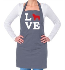 Love Terranova Cane Silhouette - Unisex Adulti Grembiule - Cani Cucciolo Animale